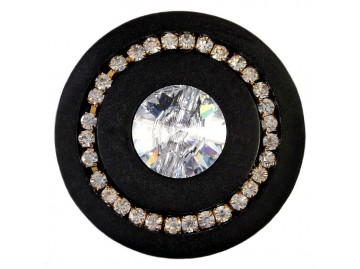 Resin Button with Crystal Rhinestones ART:SW-1, 38mm